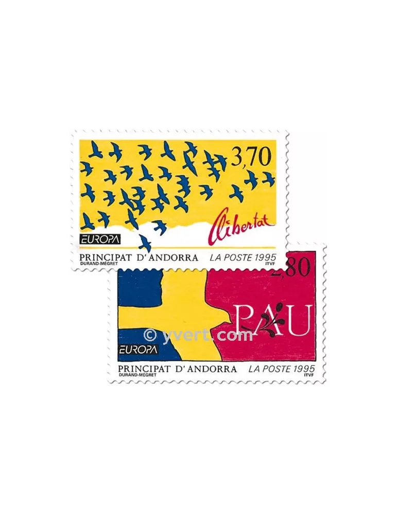 n° 457/458 - Timbre Andorre Poste