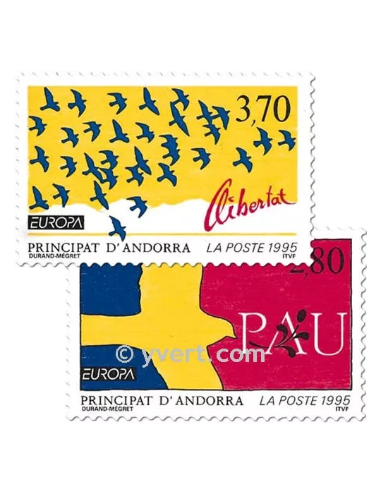 n° 457/458 - Timbre Andorre Poste