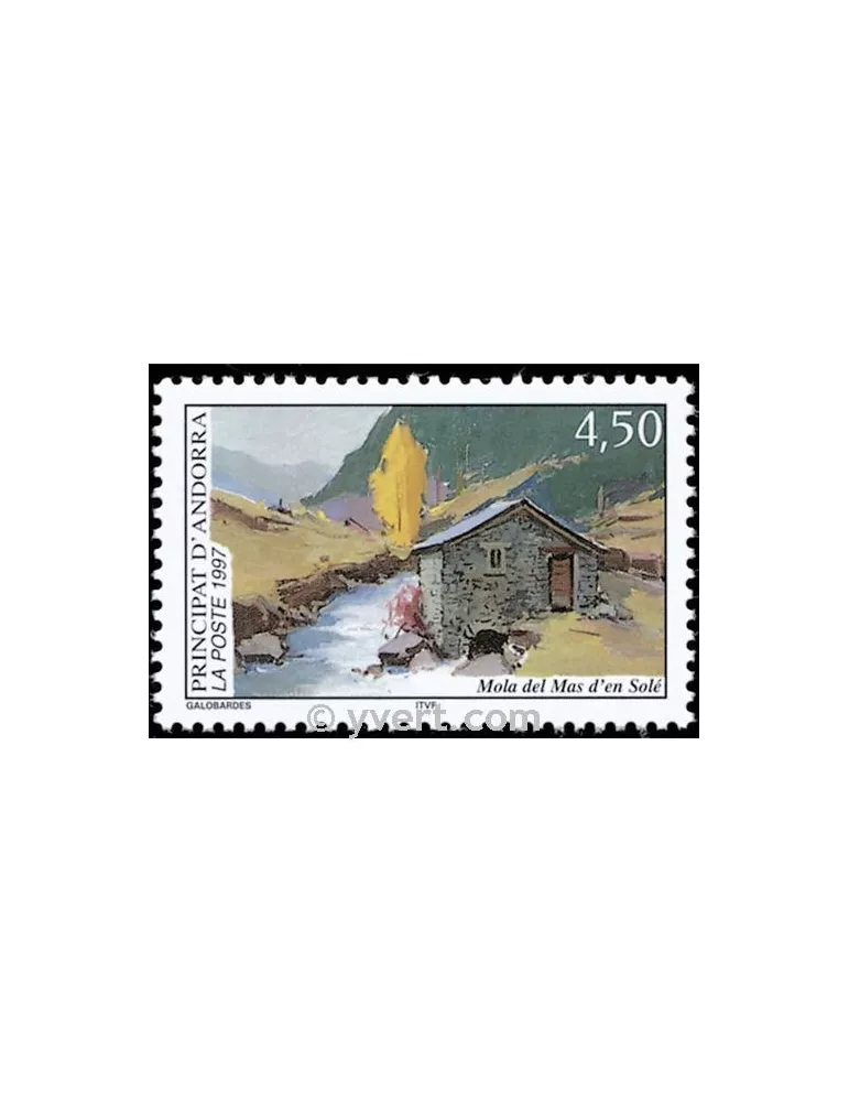 n° 490 - Timbre Andorre Poste