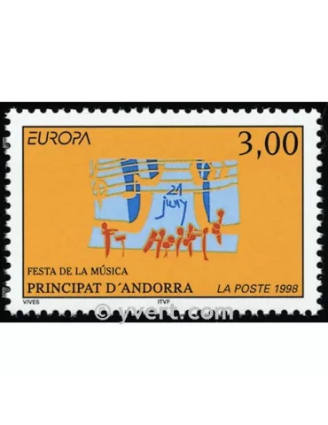 n° 504 - Timbre Andorre Poste