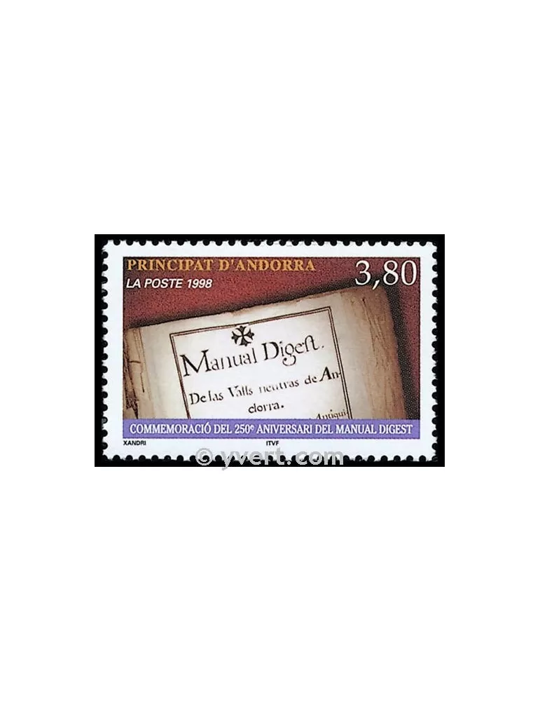 n° 511 - Timbre Andorre Poste