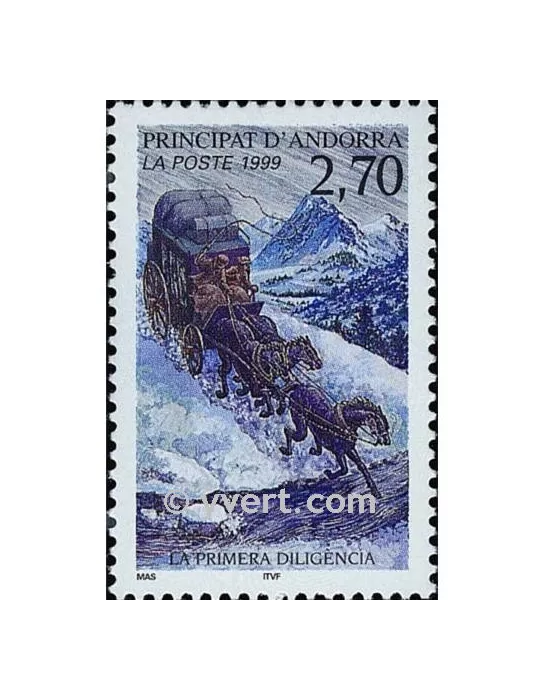 n° 516 - Timbre Andorre Poste