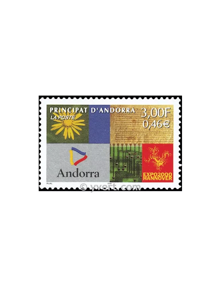 n° 536 - Timbre Andorre Poste