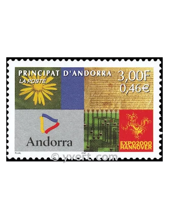 n° 536 - Timbre Andorre Poste