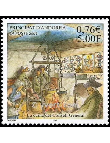 n° 551 - Timbre Andorre Poste