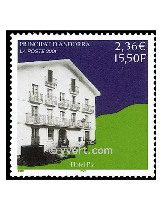 n° 553 - Timbre Andorre Poste