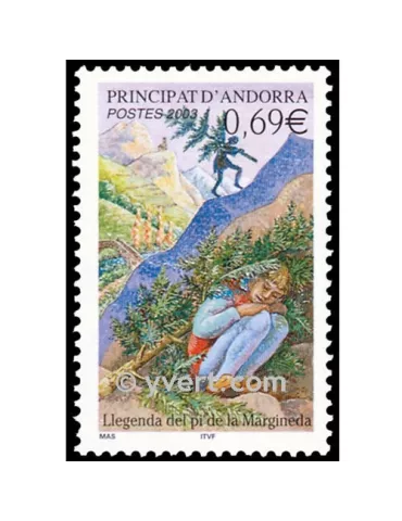 n° 576 - Timbre Andorre Poste