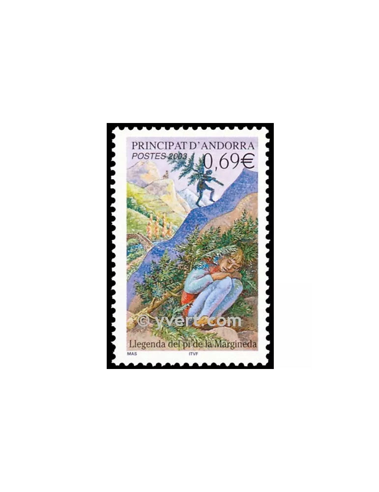 n° 576 - Timbre Andorre Poste