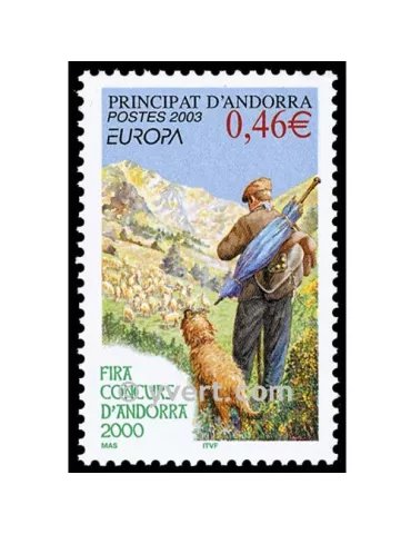 n° 580 - Timbre Andorre Poste