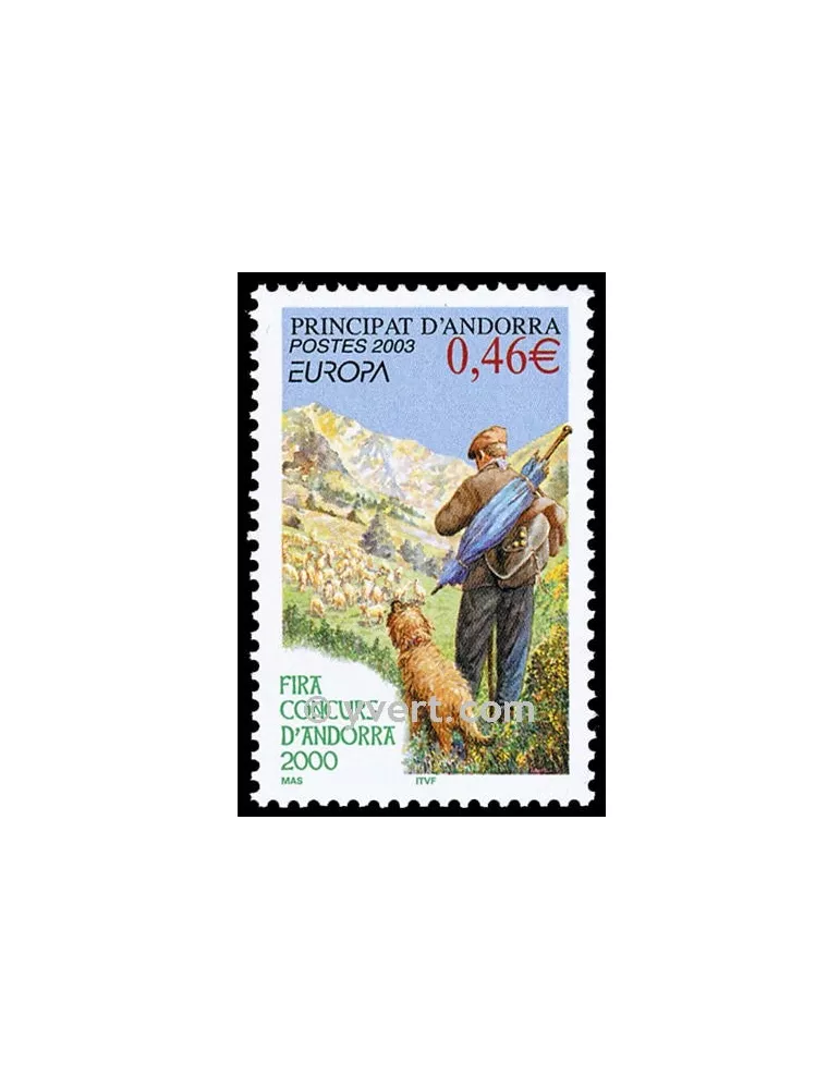 n° 580 - Timbre Andorre Poste