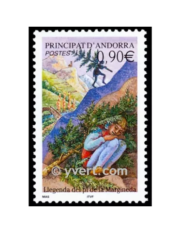 n° 590 - Timbre Andorre Poste