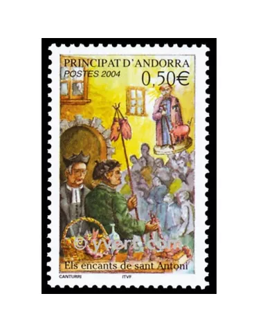 n° 591 - Timbre Andorre Poste