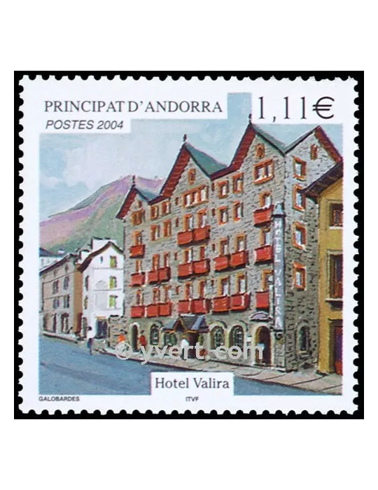 n° 593 - Timbre Andorre Poste