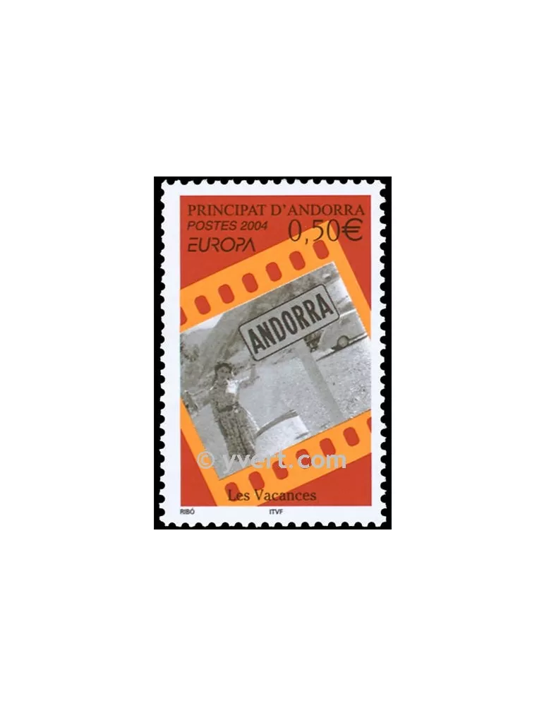 n° 594 - Timbre Andorre Poste