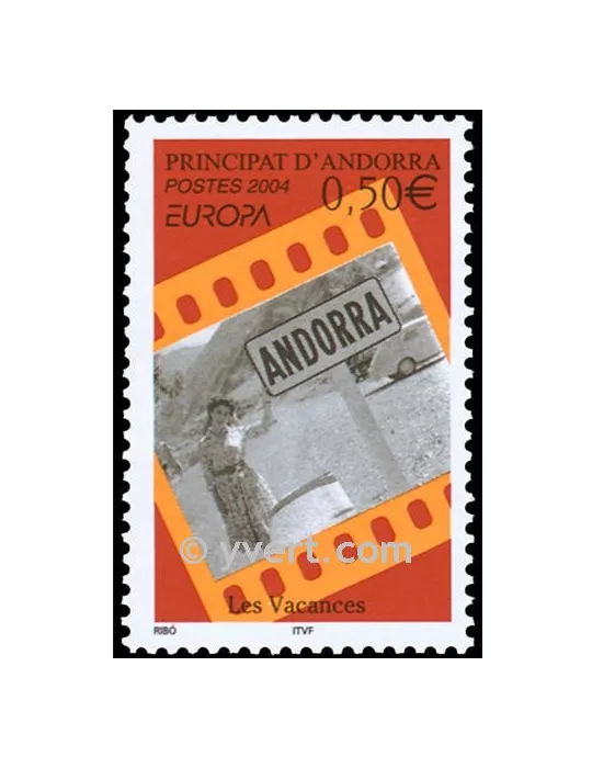 n° 594 - Timbre Andorre Poste