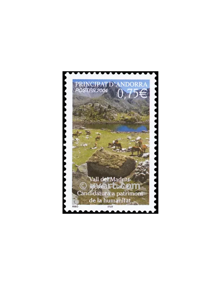 n° 596 - Timbre Andorre Poste