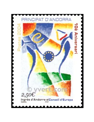 n° 602 - Timbre Andorre Poste