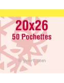 Pochettes simple soudure - Lxh:20x26mm (Fond transparent)