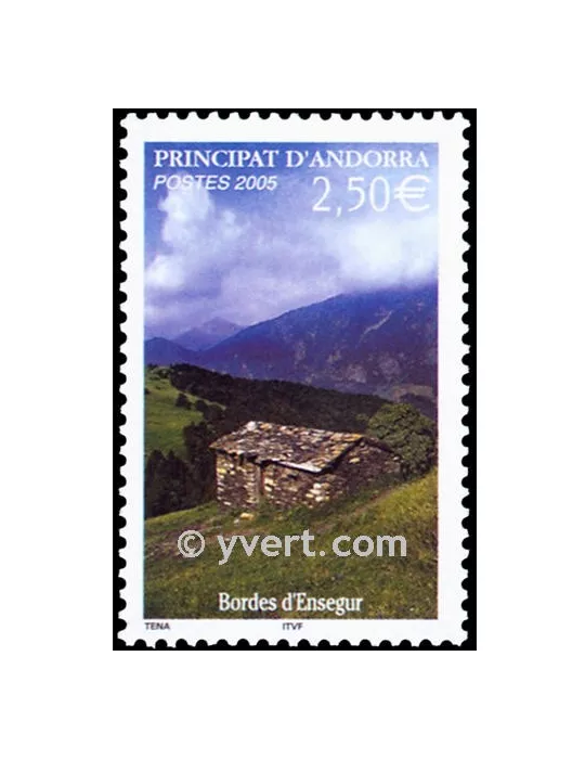 n° 613 - Timbre Andorre Poste