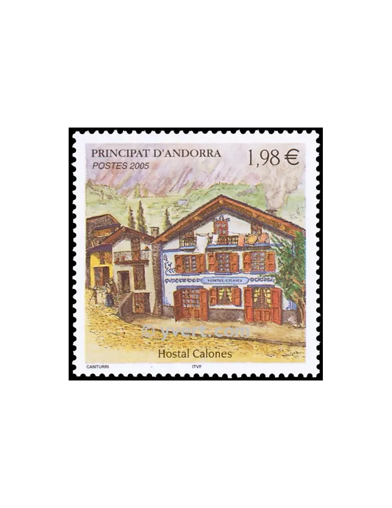 n° 616 - Timbre Andorre Poste