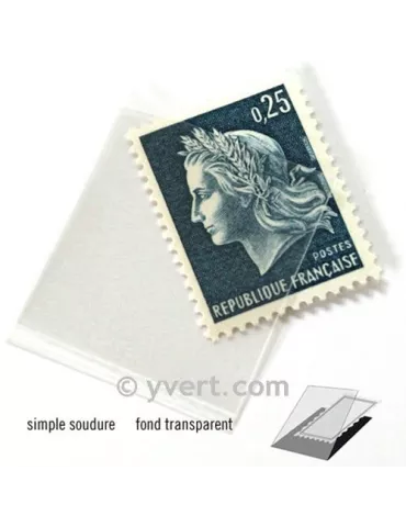 Pochettes simple soudure - Lxh:23x26mm (Fond transparent) 2