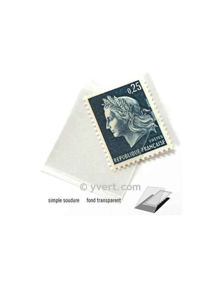 Pochettes simple soudure - Lxh:23x26mm (Fond transparent)