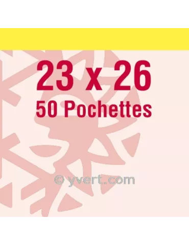 Pochettes simple soudure - Lxh:23x26mm (Fond transparent)