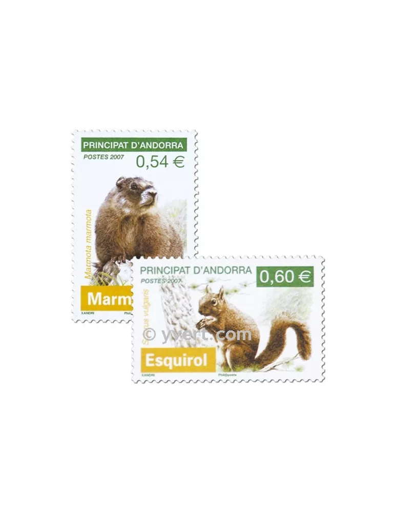 n° 634/635 - Timbre Andorre Poste