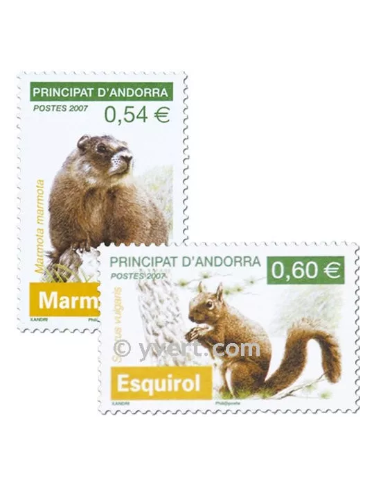n° 634/635 - Timbre Andorre Poste