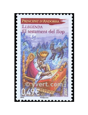 n° 636 - Timbre Andorre Poste