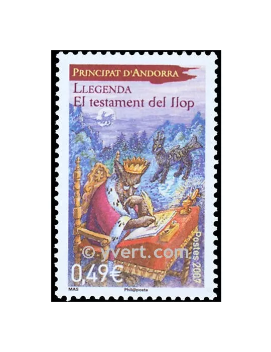 n° 636 - Timbre Andorre Poste