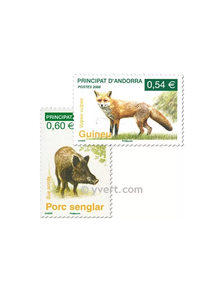 n° 649/650 - Timbre Andorre Poste