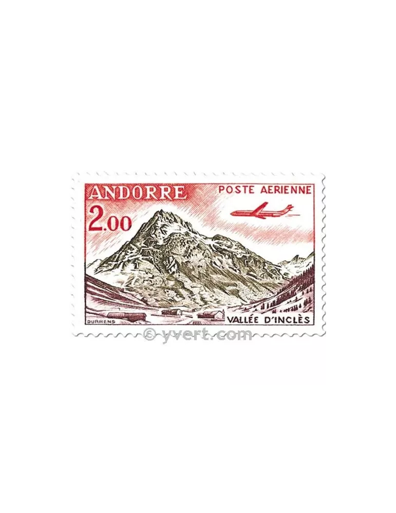 n° 5/8 - Timbre Andorre Poste aérienne