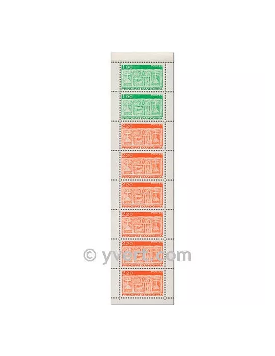 n° 1 - Timbre Andorre Carnets
