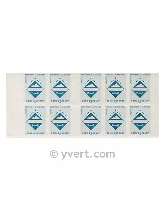 n° 7 - Timbre Andorre Carnets