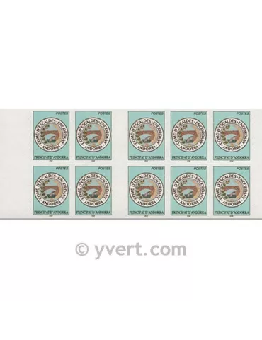 n° 12 - Timbre Andorre Carnets