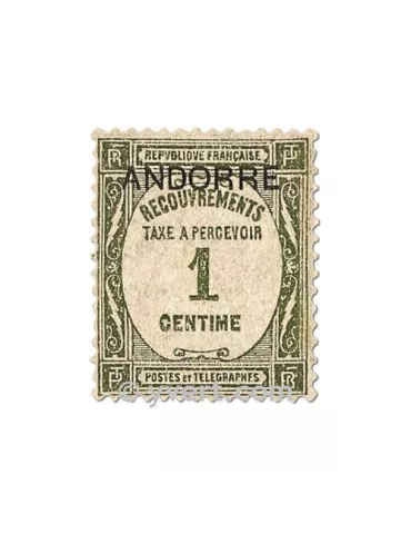 n° 9/15 - Timbre Andorre Taxe