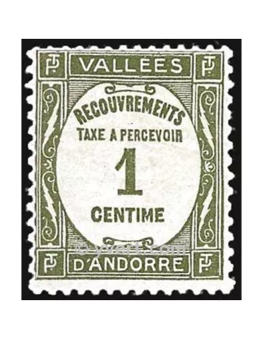 n° 16 - Timbre Andorre Taxe