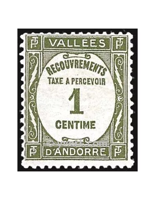 n° 16 - Timbre Andorre Taxe
