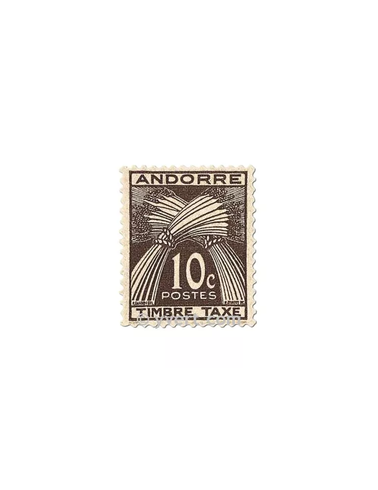 n° 32/41 - Timbre Andorre Taxe