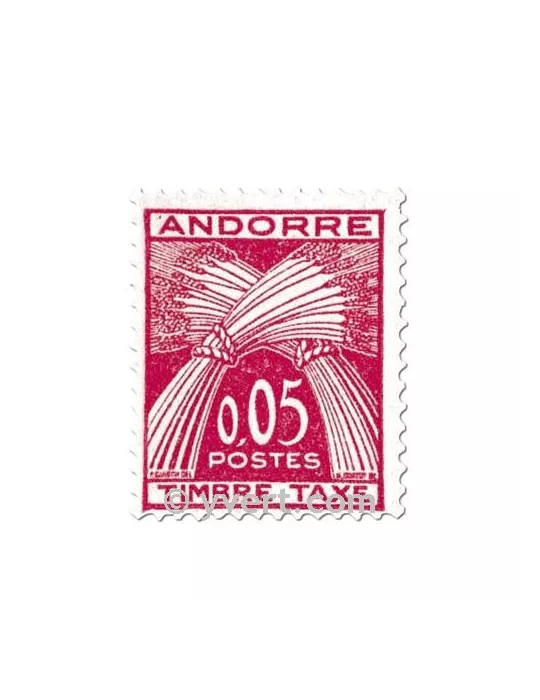n° 42/45 - Timbre Andorre Taxe