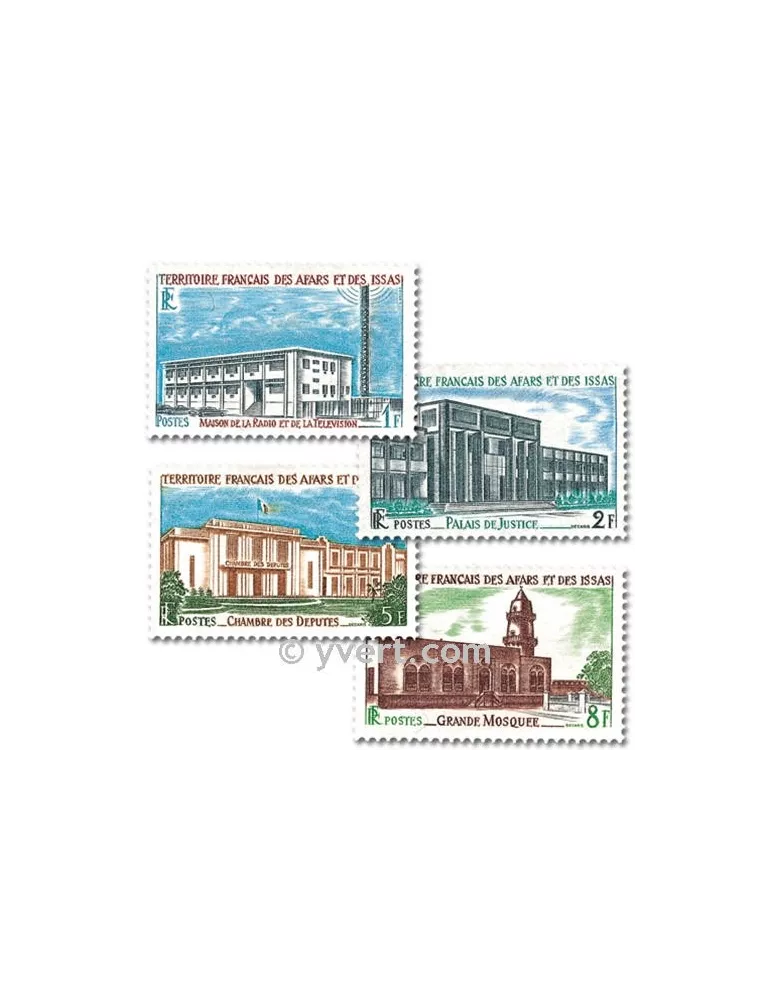 n° 343/346 - Timbre Afars et Issas Poste
