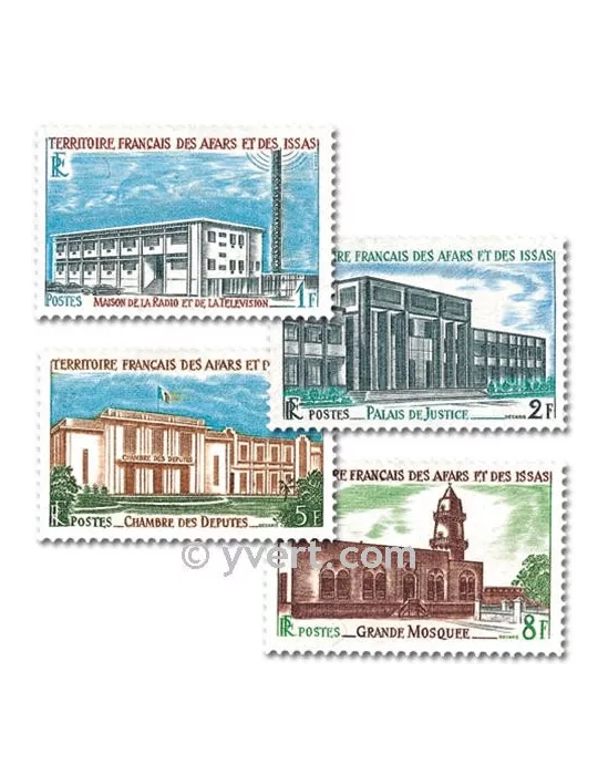 n° 343/346 - Timbre Afars et Issas Poste