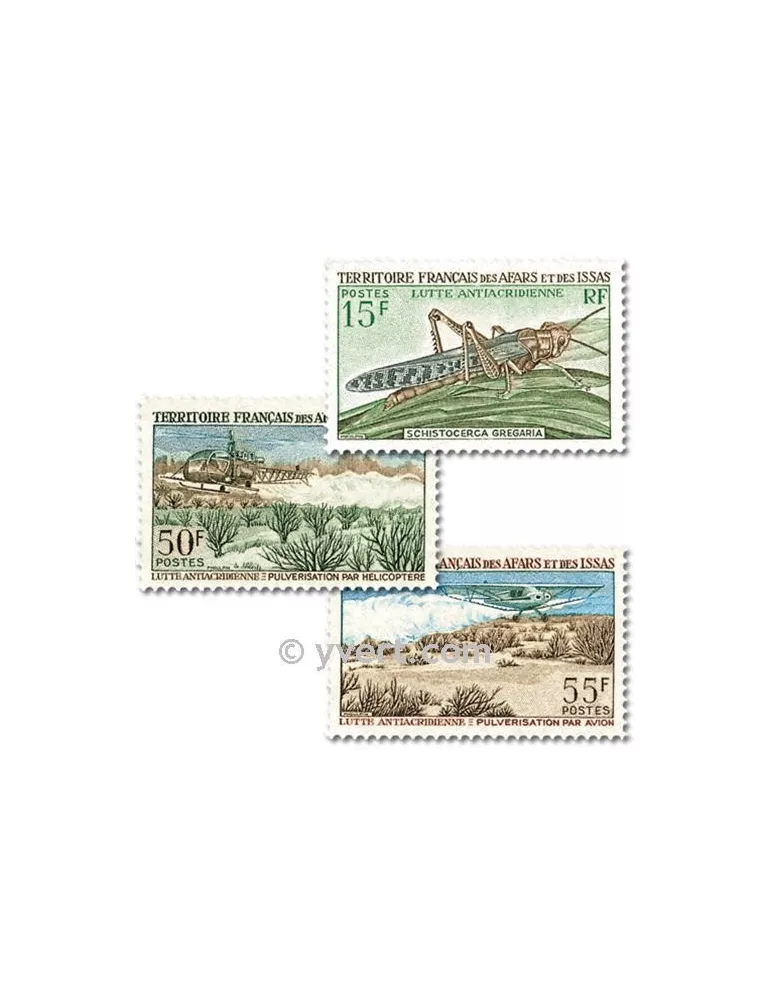 n° 351/353 - Timbre Afars et Issas Poste
