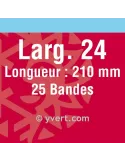 Bandes simple soudure - 24mm (Fond noir)