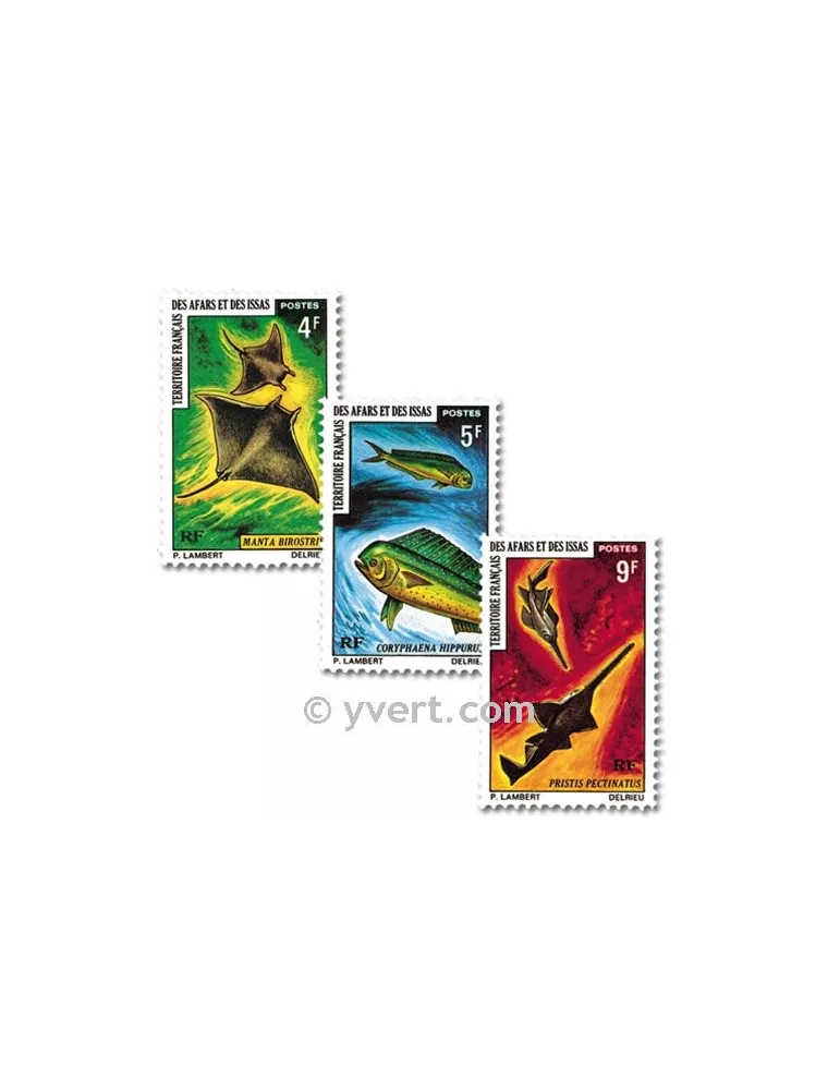 n° 372/374 - Timbre Afars et Issas Poste