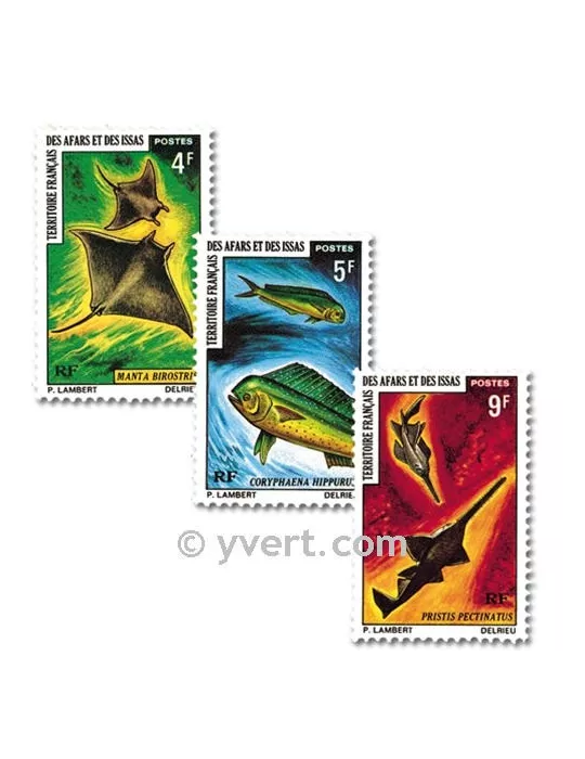 n° 372/374 - Timbre Afars et Issas Poste