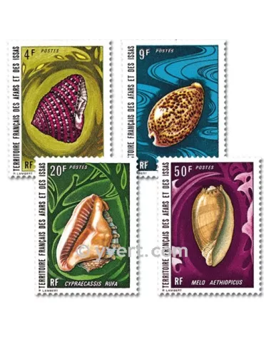 n° 377/380 - Timbre Afars et Issas Poste