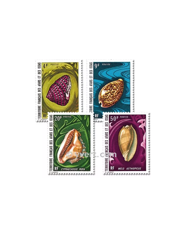 n° 377/380 - Timbre Afars et Issas Poste
