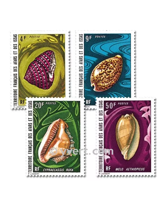 n° 377/380 - Timbre Afars et Issas Poste